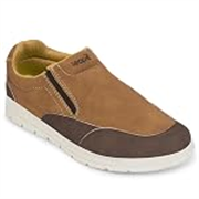 Liberty Leap7x FRINKS-2E Casual Non Lacing Sneakers for Men – Blue & Camel | Suitable for Travel, College, Office | Comfortable Slip-On Casual Shoes | Lightweight Stylish Fashion Footwear for Gents
