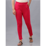 De Moza Women Knitted Cotton Strech Slim Fit Trouser with 2 Pockets