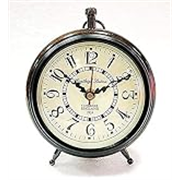 Handmade Antique Wooden Table Top Clock Desk Clock – Unique Priced Antique Style Roman Number Home & Office Study Living Room Decoration Gift Item (Brown)