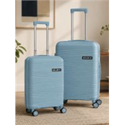 KILLER Hard Body Set of 2 Luggage 4 Wheels – Hard Sided Spinners, Expandable Travel & Luggage Bags Trolley Bag – Blue
