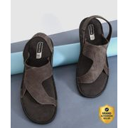 WOODLAND Men Outdoor Comfortable Lightweight Everyday Use Casual Sandal (Brown , 7)