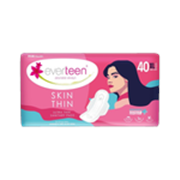 everteen SKIN THIN Premium XL Pads| Rash-Free, Dermatologically Tested – 1 Pack (285mm) Sanitary Pad (Pack of 40)