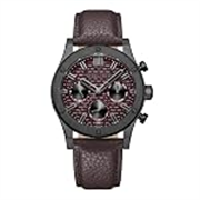Police Quartz Multifunction Maroon Dial Brown Leather Strap Watch for Men – PLPEWJF0006203