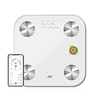 ANT Flora Smart Digital Body Weight Weighing Scale with Bluetooth, 180kg Capacity, 50g Accuracy, 12 Body Composition Metrics, Rechargeable 3.7V Battery, LCD Display, Auto On/Off, 30 Months Warranty