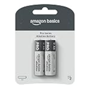 Amazon Basics Pro Series AA Alkaline Battery | Pack of 2 | for High Drain Devices | Toys, Digital Camera, Electric Toothbrush