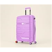 Nasher Miles Paris Hard-Sided Polypropylene Check-in Luggage 28 inch | 75cm | 8 Wheels Large Trolley Bag for Travel | Suitcase (Purple)