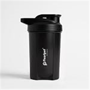 PEARLPET Premium Gym Shaker-X-500ml | BPA-Free Protein Shaker with Mixing Ball & Leak-Proof Double Lock Lid | Compact & Odor-Free Gym Sipper Bottle, Black