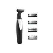 Zebronics Shaver S Lite Beard Trimmer, Corded & Cordless Use, Upto 90min Runtime, Stainless Steel Blades, 4 Guide Combs, IPX5 Washable, Type-C Fast Charging, LED Indicator, Skin Friendly (Black)