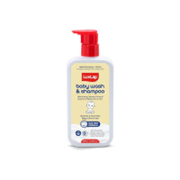 LuvLap Baby Wash & Shampoo -600ml, Milky Soft Head to T..