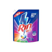 RIN Matic Liquid Detergent, 2Kg, for Dazzling Brightnes..