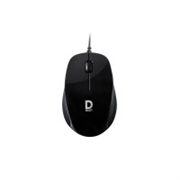 Wired Mouse DS112-Black with USB Type C Connector, 1200..